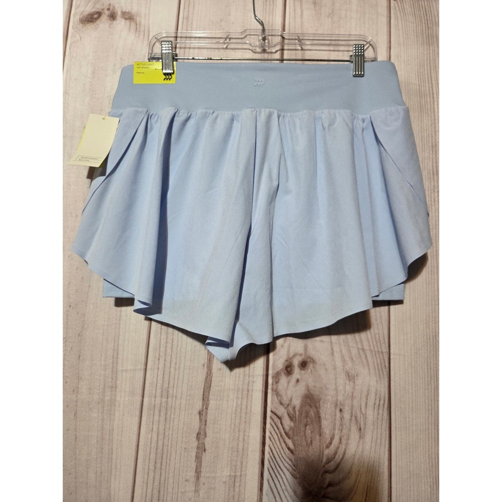All in Motion Active Light Run Shorts Light Blue High Rise L NWT - Picture 2 of 8